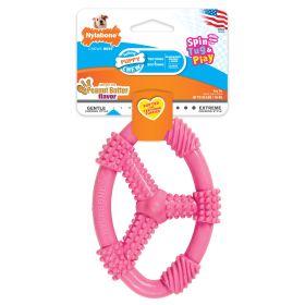 Nylabone Puppy Chew Spin Tug  Play Toy Peanut Butter, Pink, 1ea/Medium/Wolf  Up To 35 Lbs. 1 ct