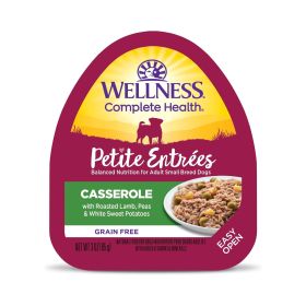 Wellness Complete Health Petite Entrees Casserole Roasted Lamb Pea White Sweet Potato 3oz. (Case of 12)