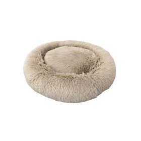 Ethical Pet Sleep Zone Luxe Round Faux Fur 22? Taupe