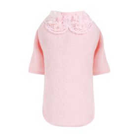 Sweet Magnolia Dog Sweater (Color: Pink, size: XXS)